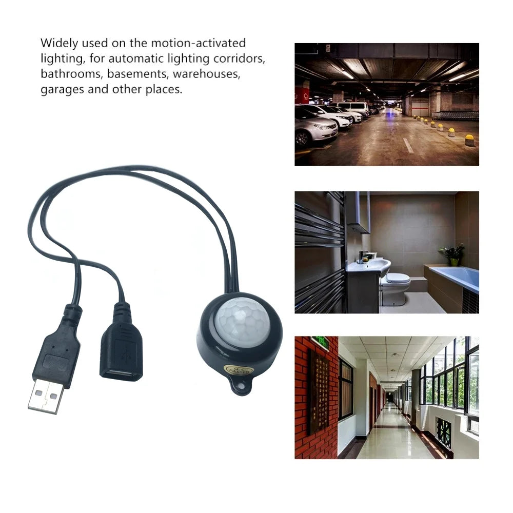 5V Motion-Activated USB Light Switch for LED Strips