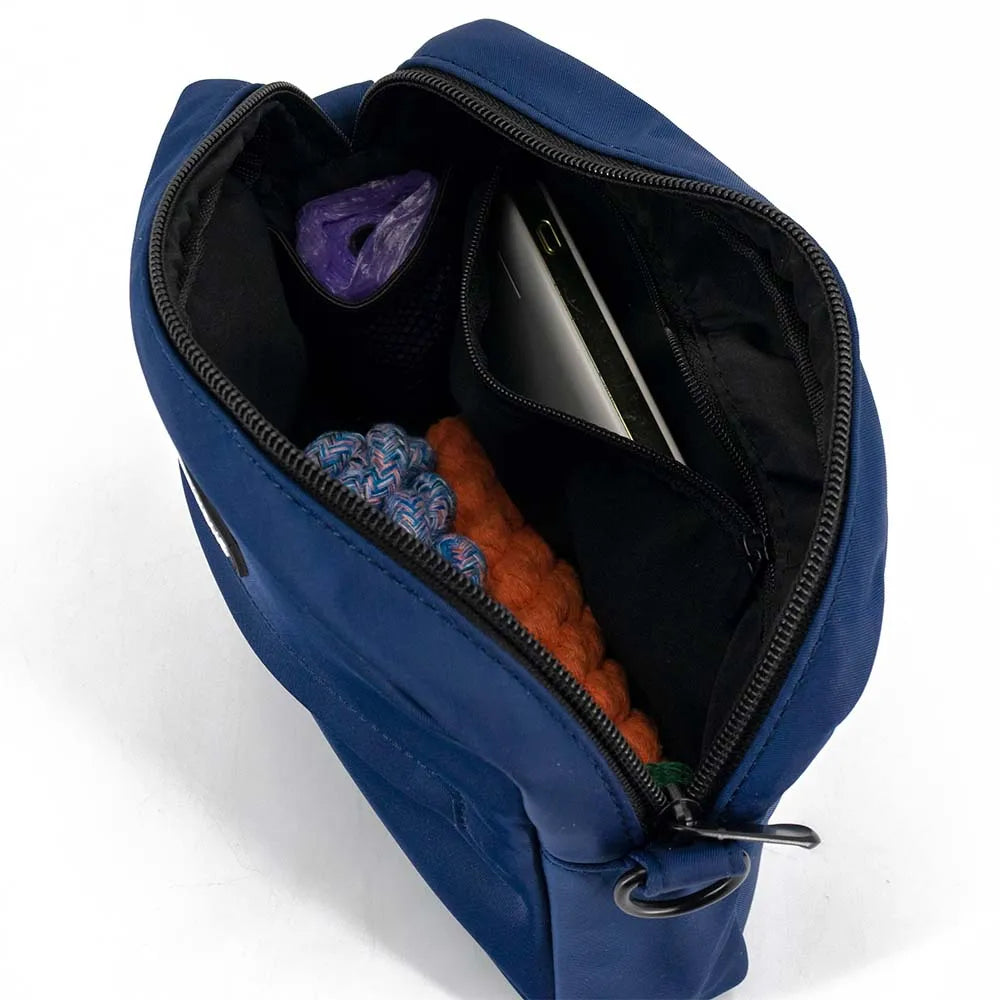 Waterproof Dog Treat Pouch – With Poop Bag Dispenser & Strap