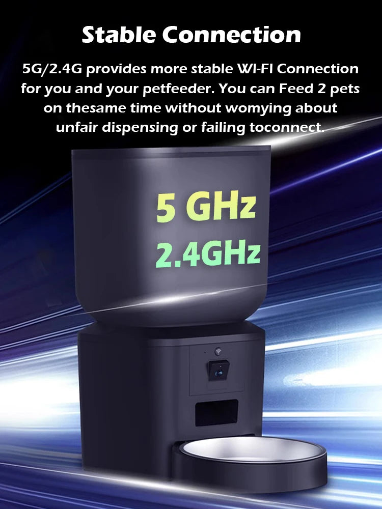 Automatic Cat & Dog Feeder – 8L with HD Camera & Tuya App