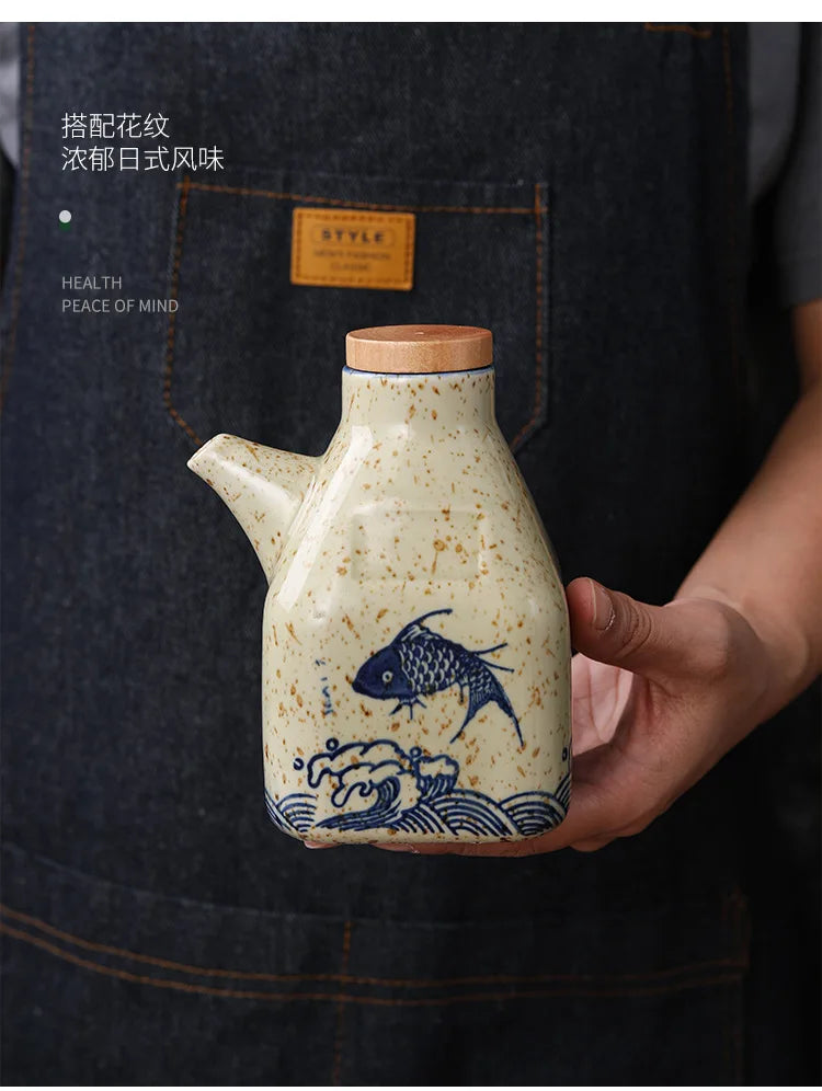 Kitchen Ceramic Oil Dispenser – Stylish & Practical