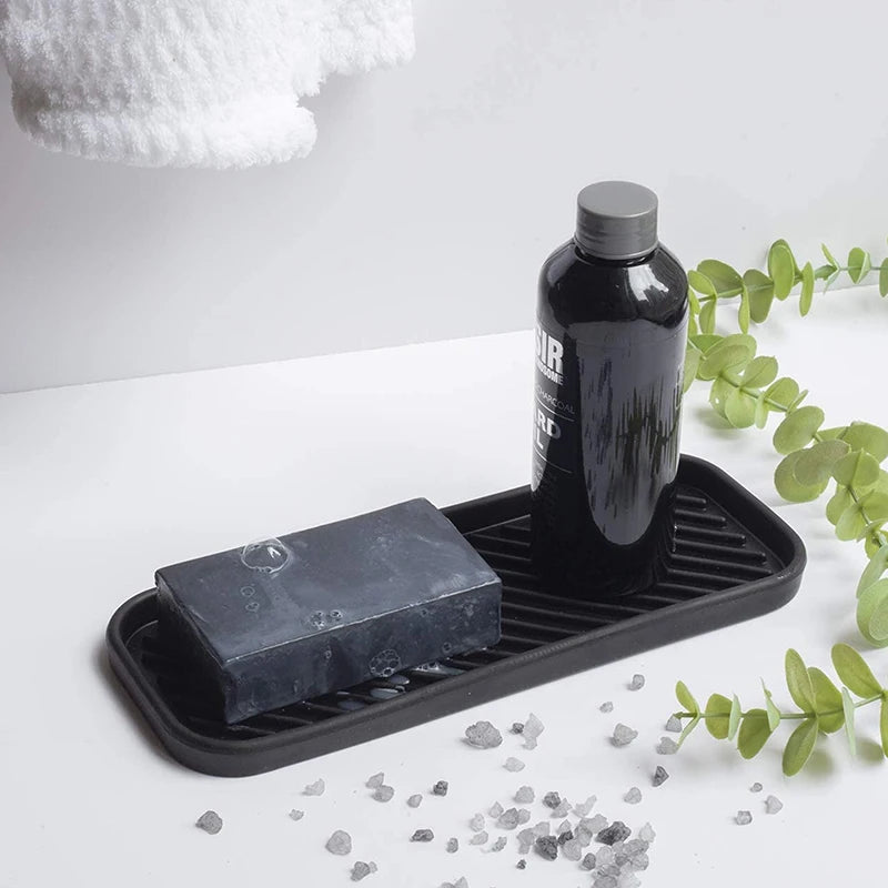 Silicone Drain Tray – Kitchen Sink Organizer & Sponge Holder