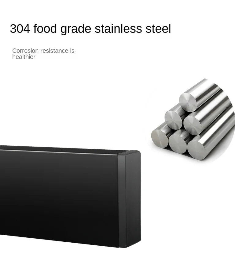 Magnetic Knife Rack – Sleek Stainless Steel Organizer