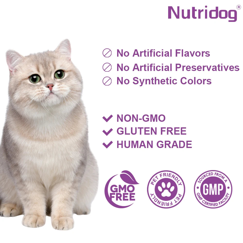Hairball Treats for Hairball Control, Digestive Health & Skin Support