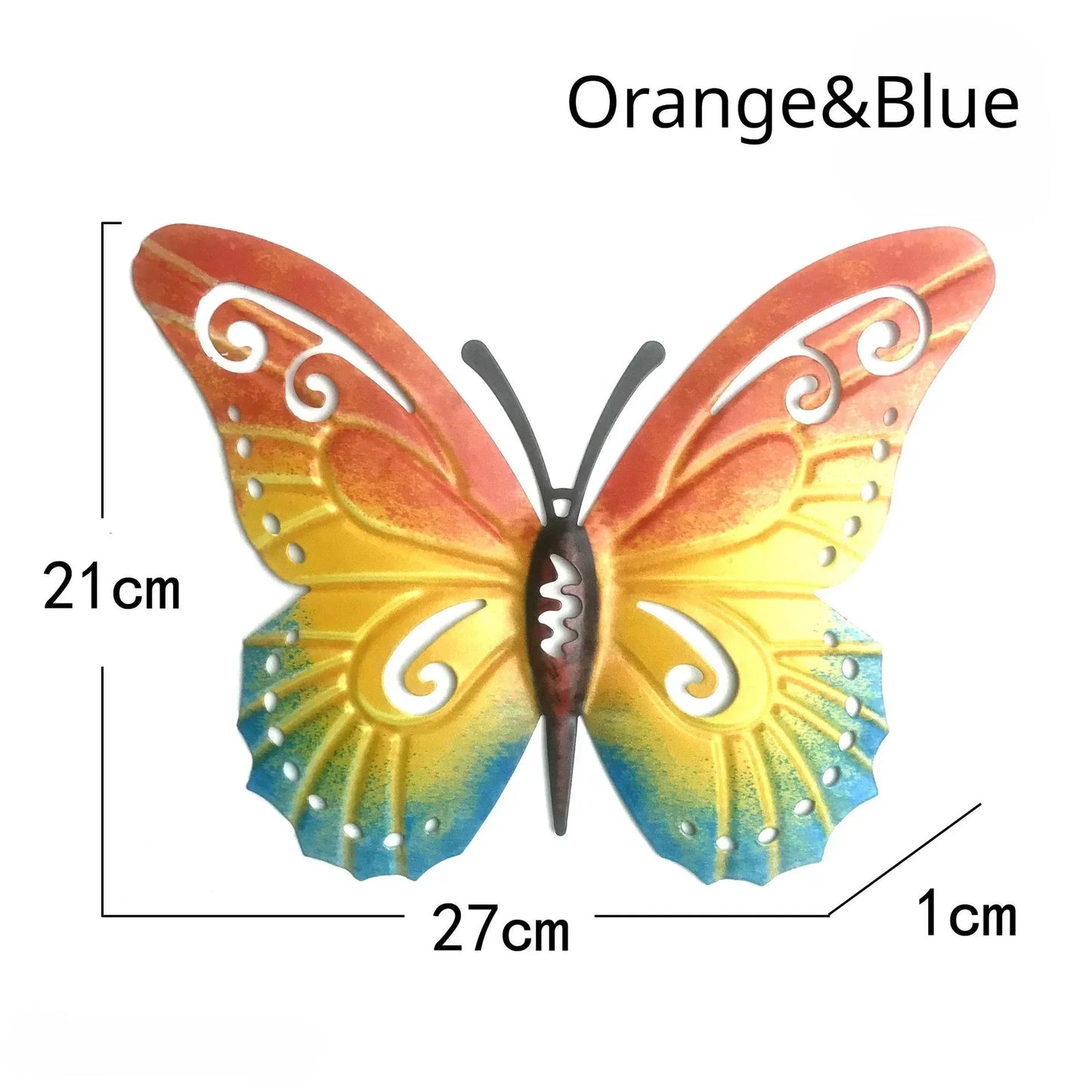 Butterfly Wall Decoration – Rustic Metal Indoor/Outdoor Art