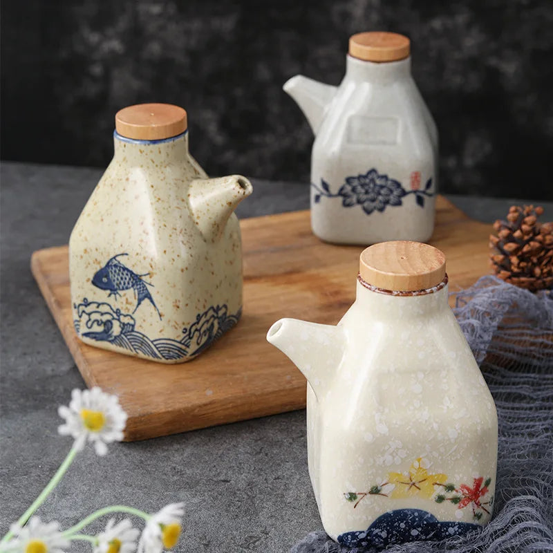 Kitchen Ceramic Oil Dispenser – Stylish & Practical