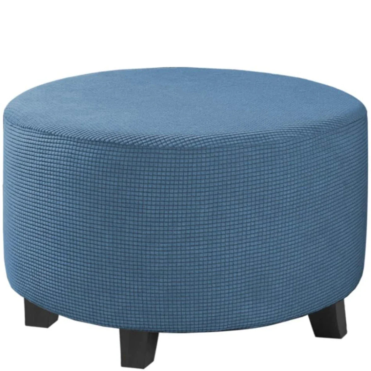 Stretchy Round Ottoman Slipcover – Durable Furniture Cover