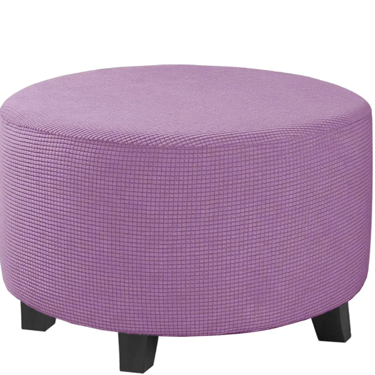 Stretchy Round Ottoman Slipcover – Durable Furniture Cover