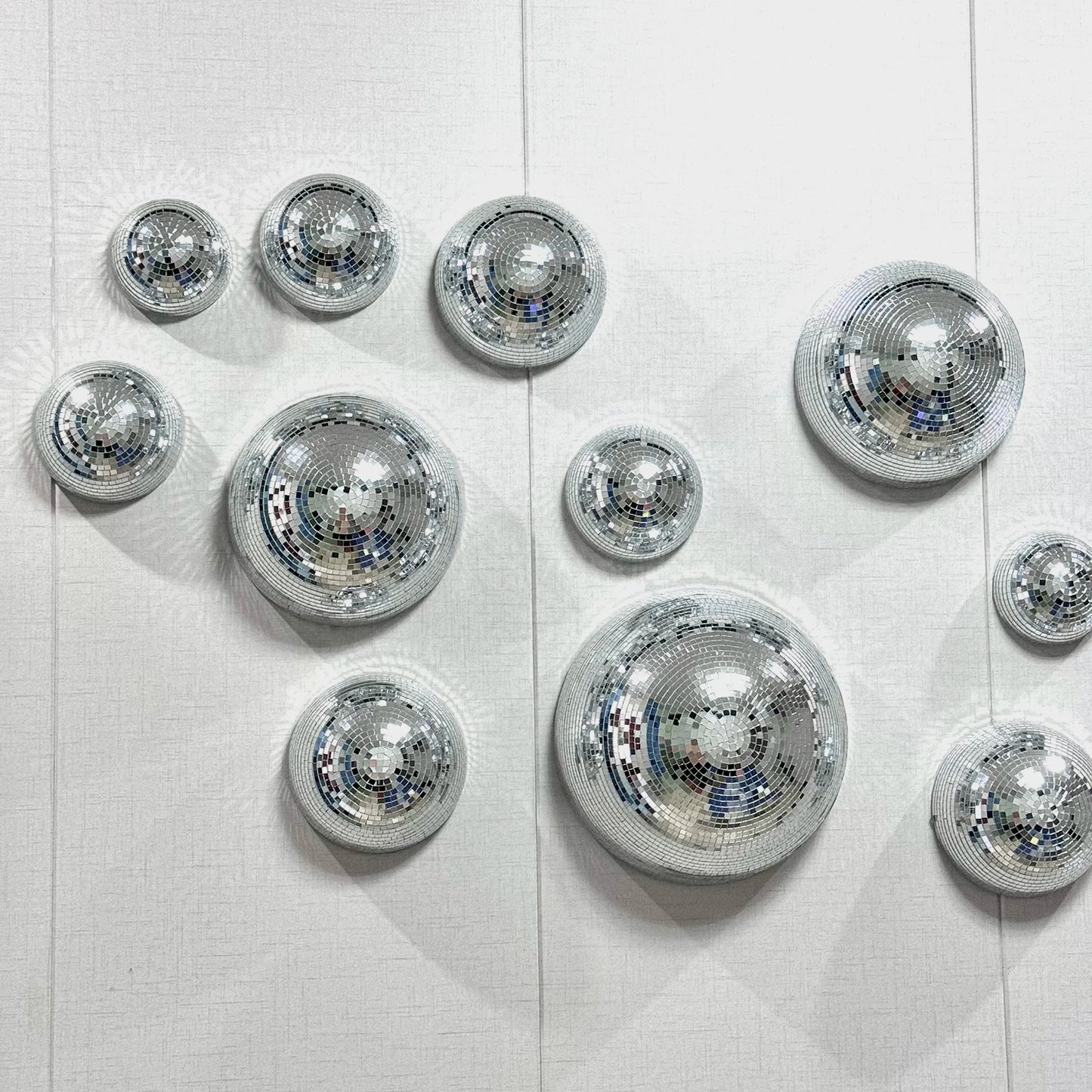 Disco Ball Wall Decor – Metallic Mirror Ball Design for Weddings, Parties & Living Spaces