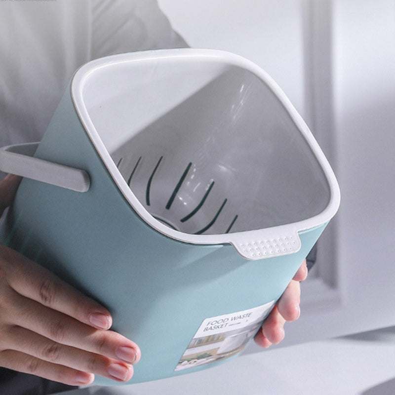 Countertop Food Waste Bin – Space-Saving with Lid