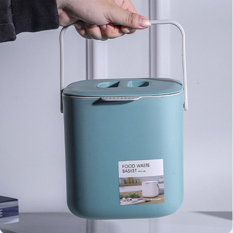 Countertop Food Waste Bin – Space-Saving with Lid