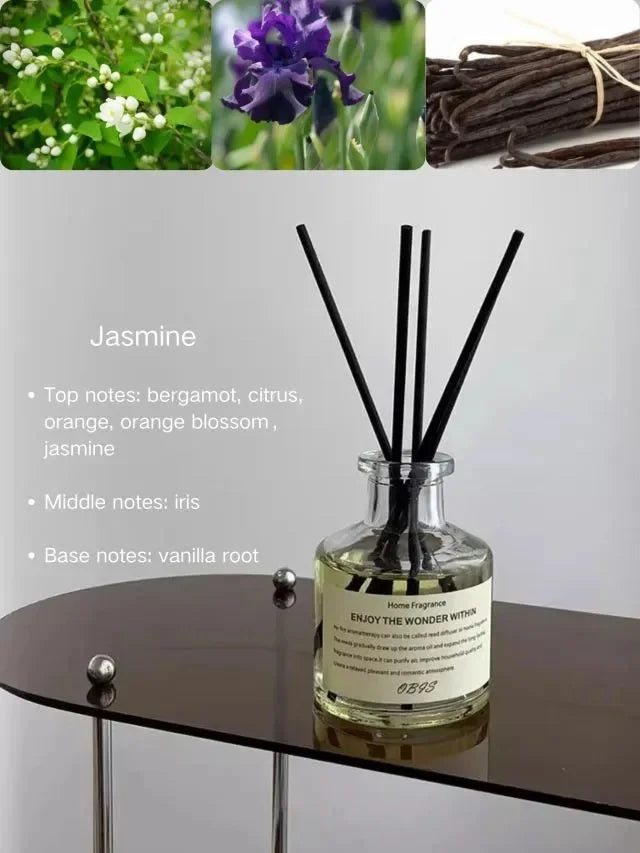 Home Fragrance Oil Set – Reed Diffuser with Floral Aroma (50ML)