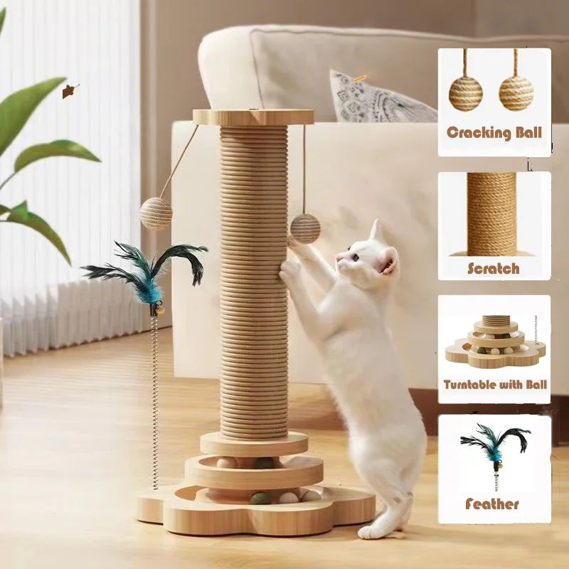 4-in-1 Wooden Play Tower