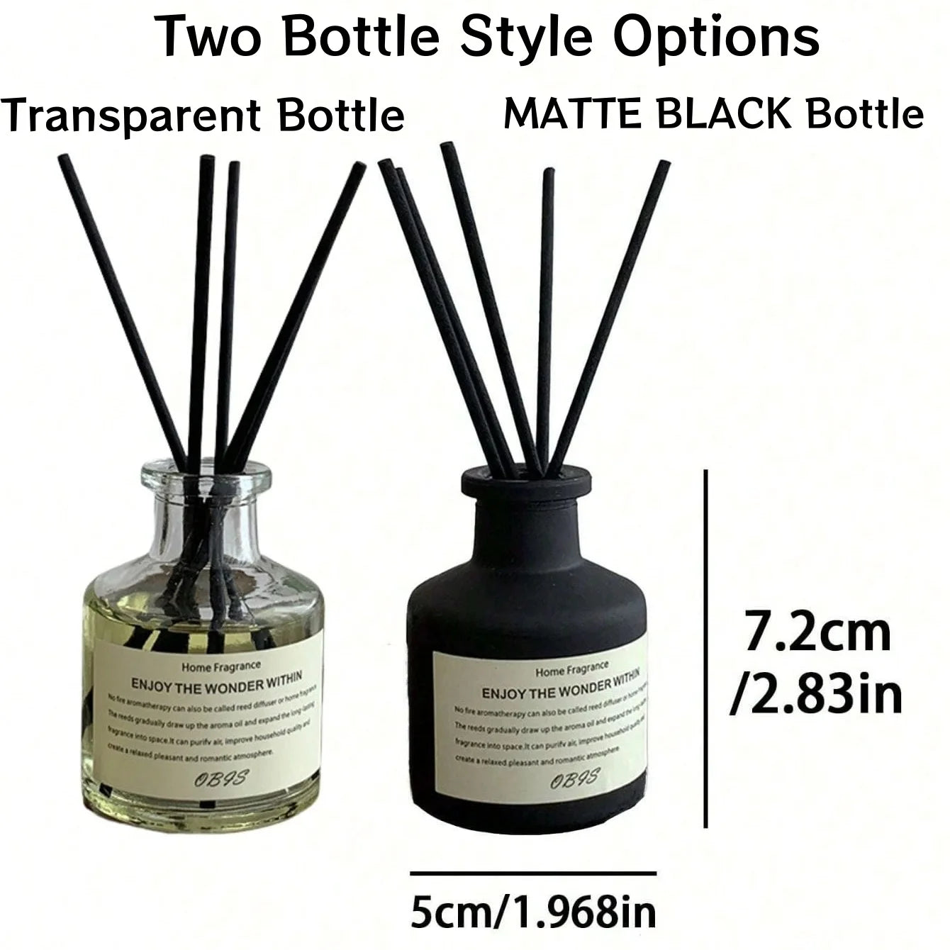 Home Fragrance Oil Set – Reed Diffuser with Floral Aroma (50ML)