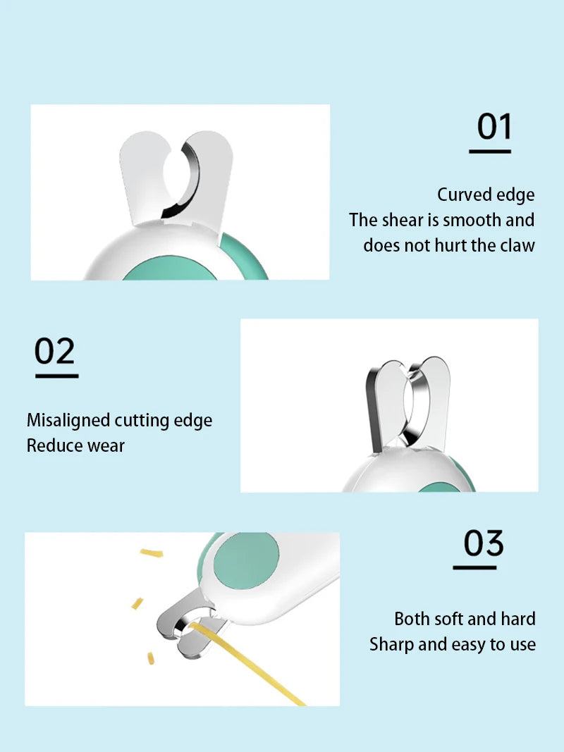 Dog & Cat Nail Cutter with LED & Safety Lock