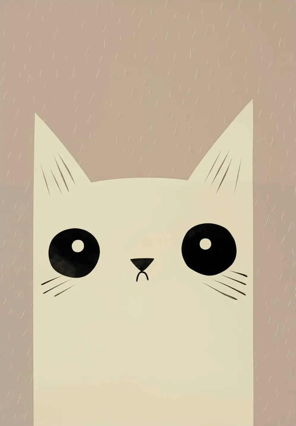 Cartoon Cute Cat Posters – Minimalist Canvas Paintings for Home & Office Decor
