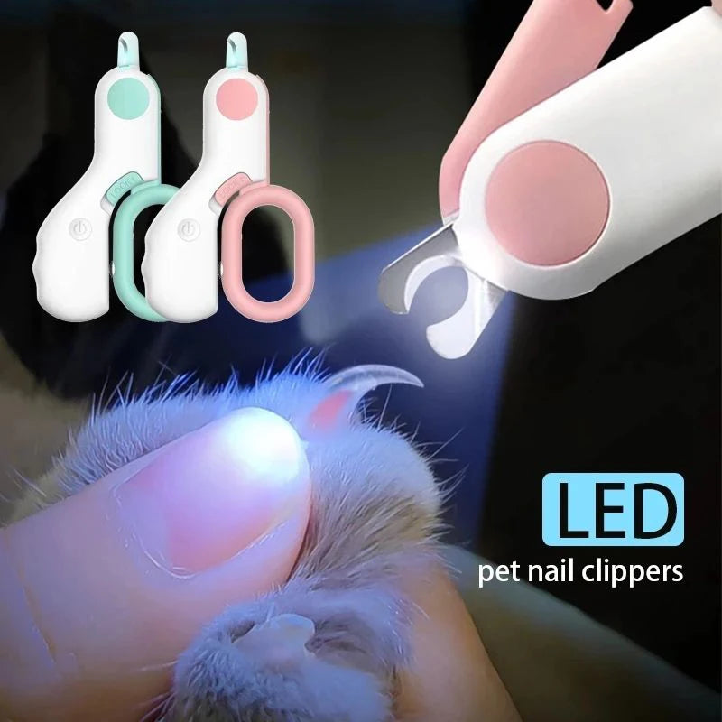 Dog & Cat Nail Cutter with LED & Safety Lock
