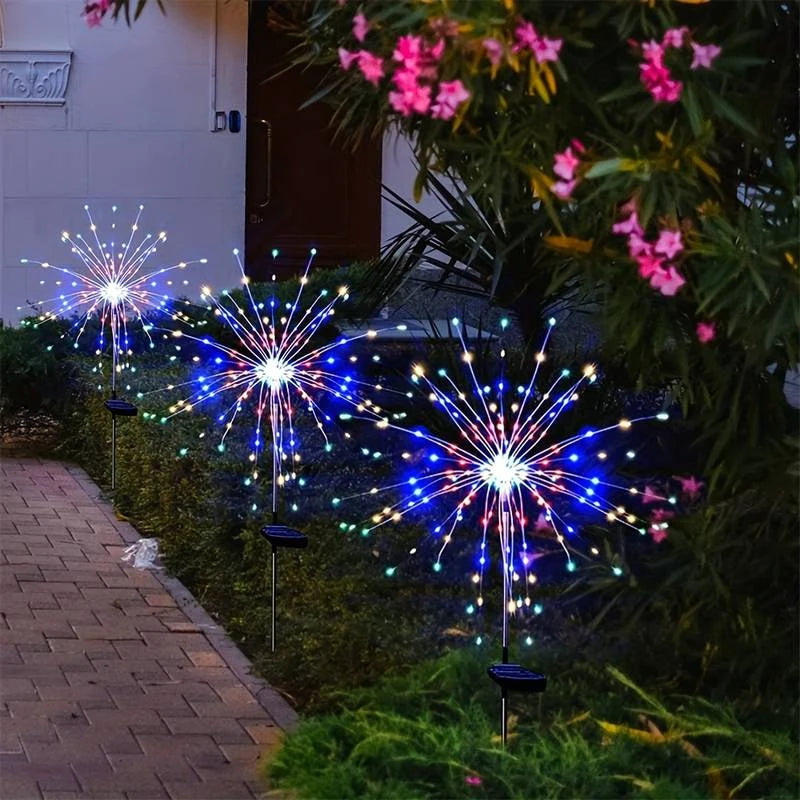 Firework Garden Lights – Solar-Powered for Camping & Patio