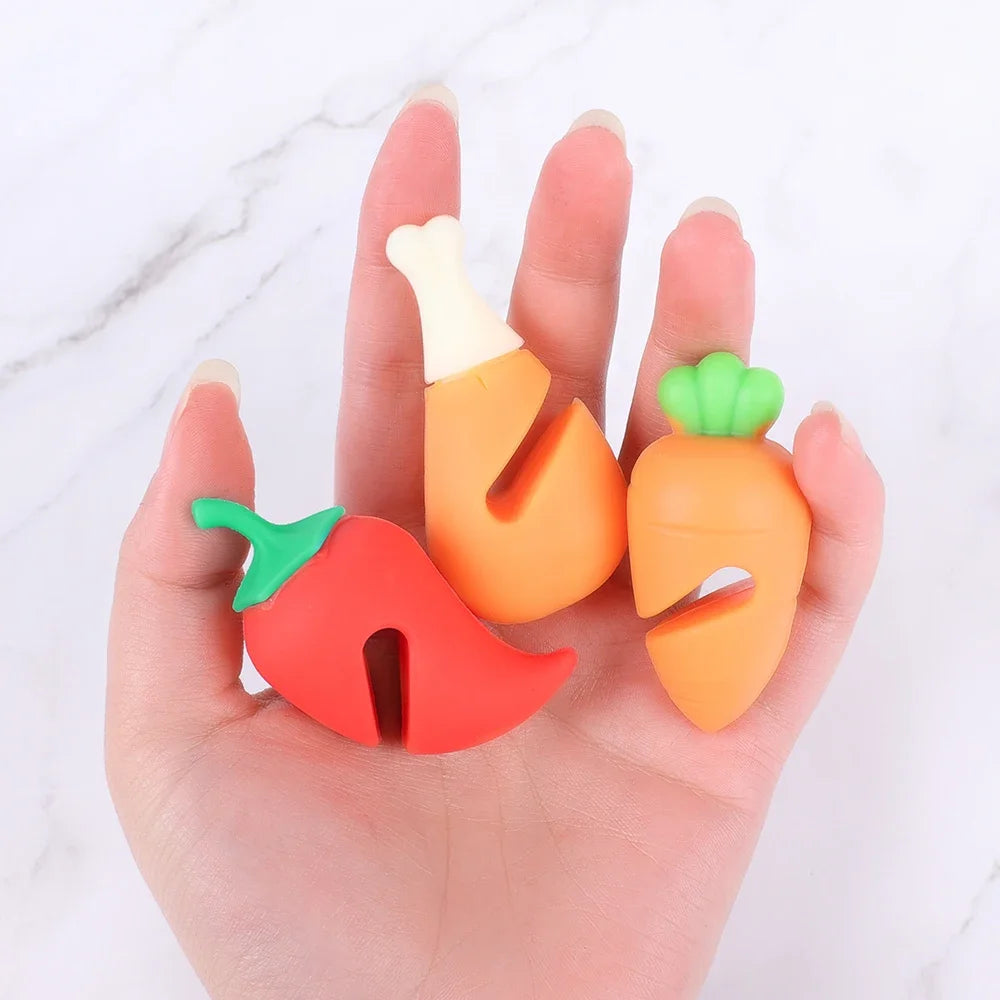 Cute Boil-Over Stoppers – Silicone Lid Holders (1/6 Pack)