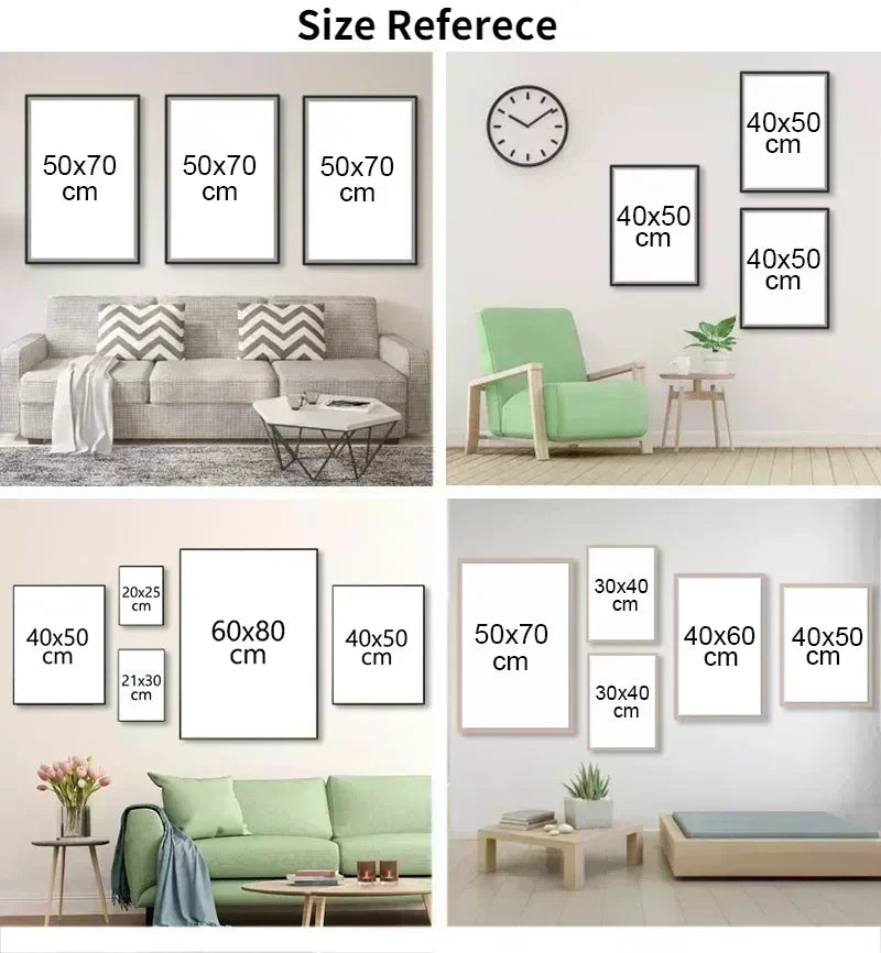 Cartoon Cute Cat Posters – Minimalist Canvas Paintings for Home & Office Decor