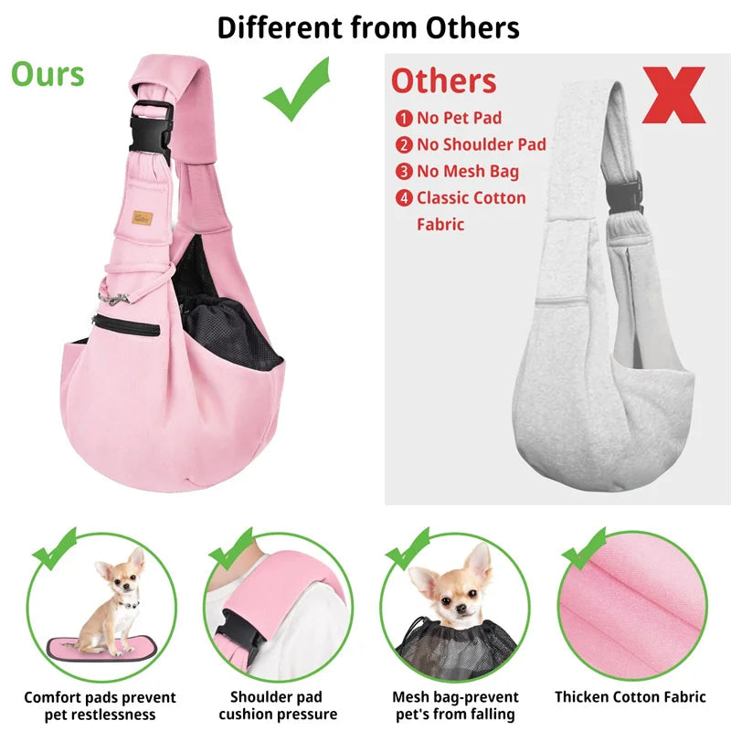 Lightweight Pet Sling Handbag – Perfect for Corgis & Small Pets