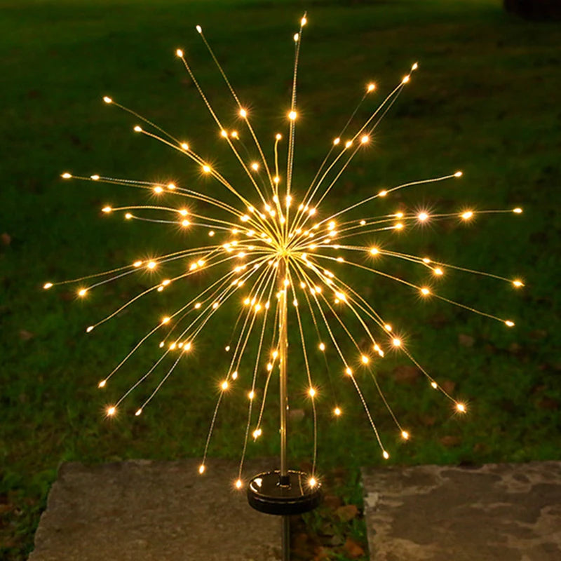 Firework Garden Lights – Solar-Powered for Camping & Patio