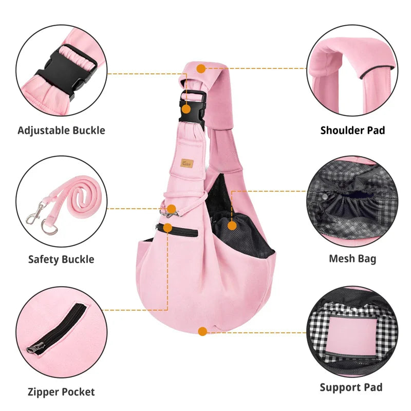 Lightweight Pet Sling Handbag – Perfect for Corgis & Small Pets