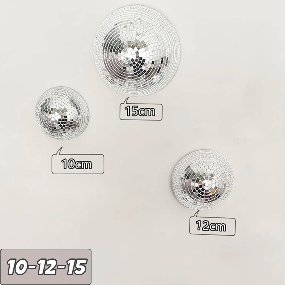 Disco Ball Wall Decor – Metallic Mirror Ball Design for Weddings, Parties & Living Spaces
