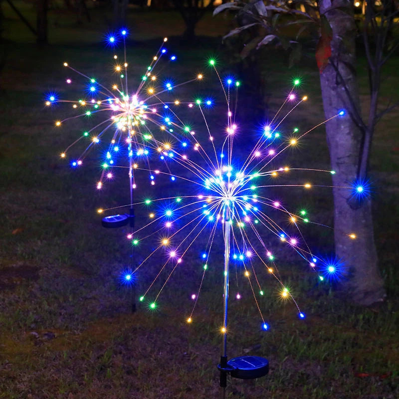 Firework Garden Lights – Solar-Powered for Camping & Patio