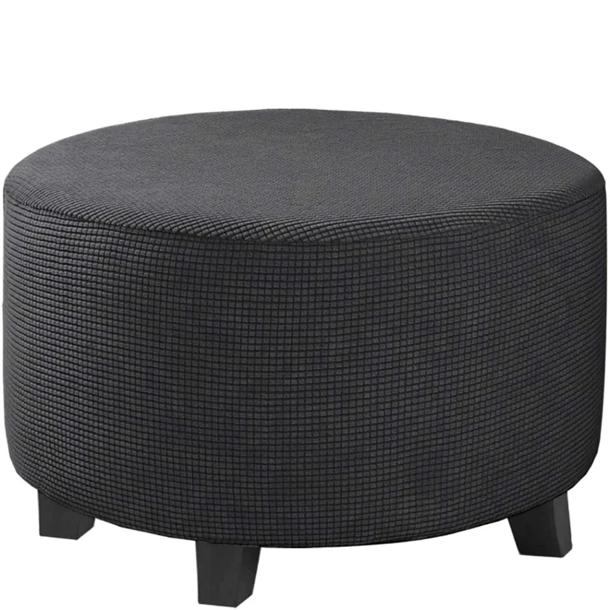Stretchy Round Ottoman Slipcover – Durable Furniture Cover