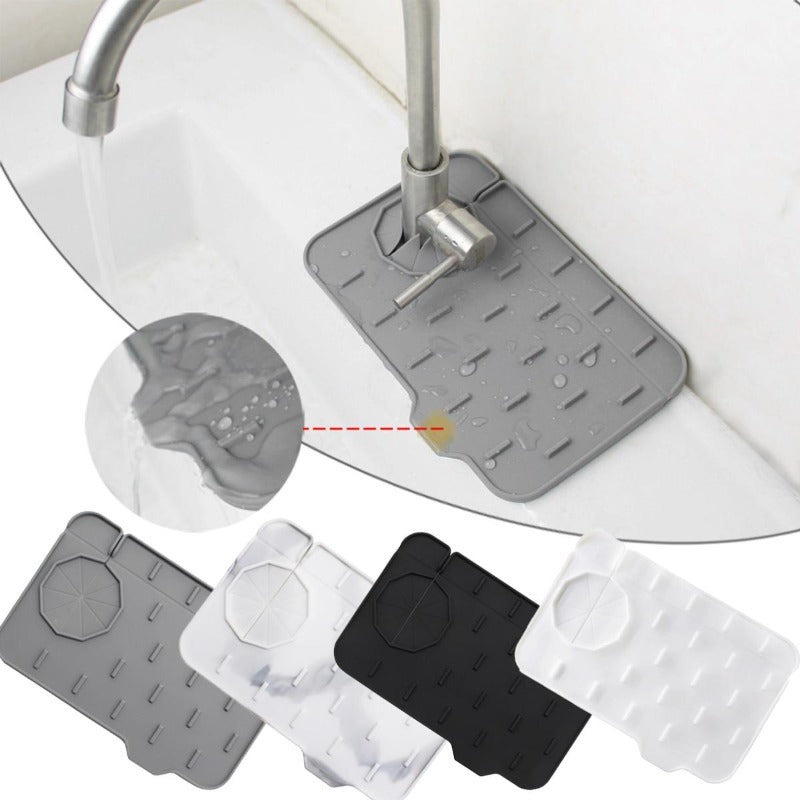 Water Drain Mat – Silicone Faucet Handle Protector