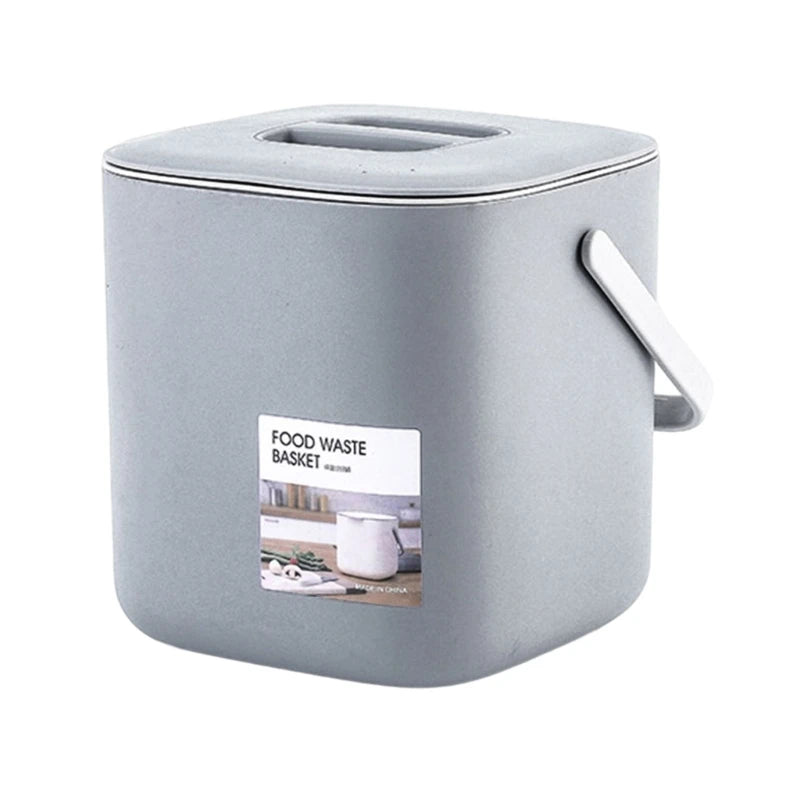Countertop Food Waste Bin – Space-Saving with Lid