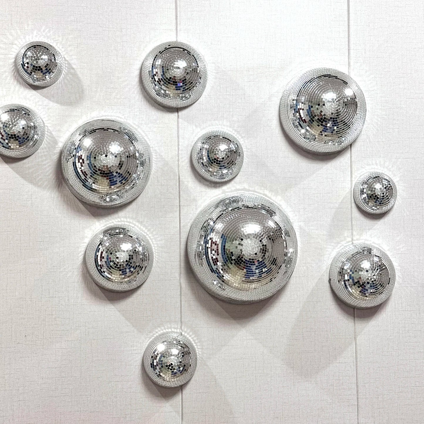 Disco Ball Wall Decor – Metallic Mirror Ball Design for Weddings, Parties & Living Spaces