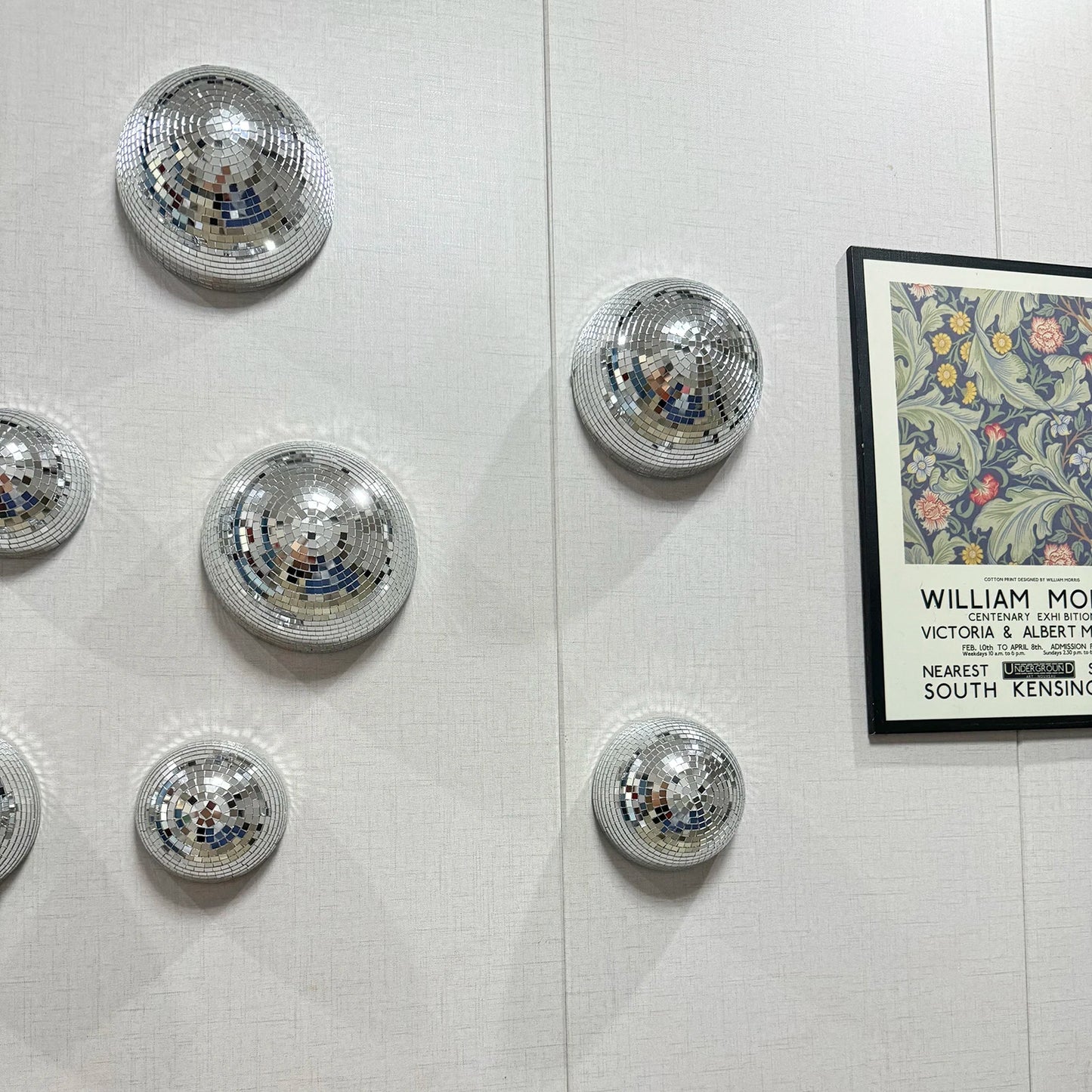 Disco Ball Wall Decor – Metallic Mirror Ball Design for Weddings, Parties & Living Spaces