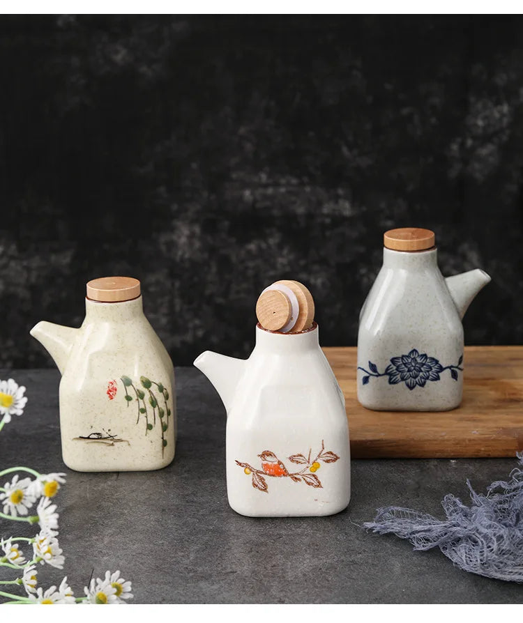 Kitchen Ceramic Oil Dispenser – Stylish & Practical