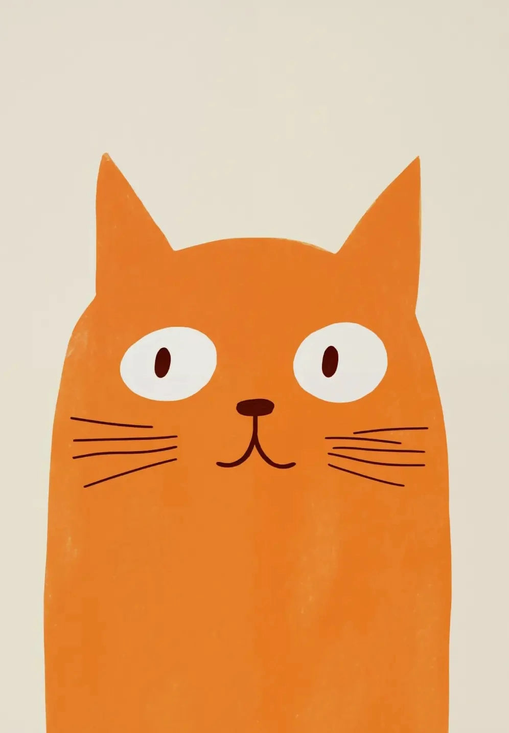 Cartoon Cute Cat Posters – Minimalist Canvas Paintings for Home & Office Decor