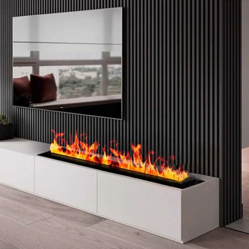 Smart 3D Fireplace Humidifier – LED Flame & Crackling Sound