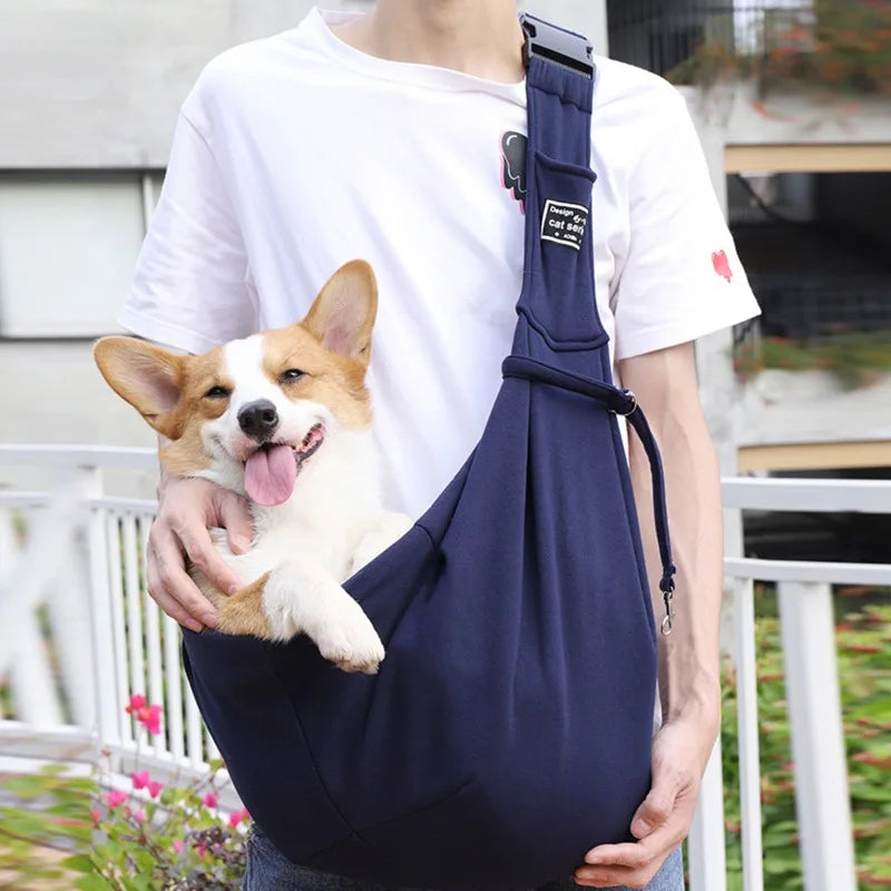Lightweight Pet Sling Handbag – Perfect for Corgis & Small Pets