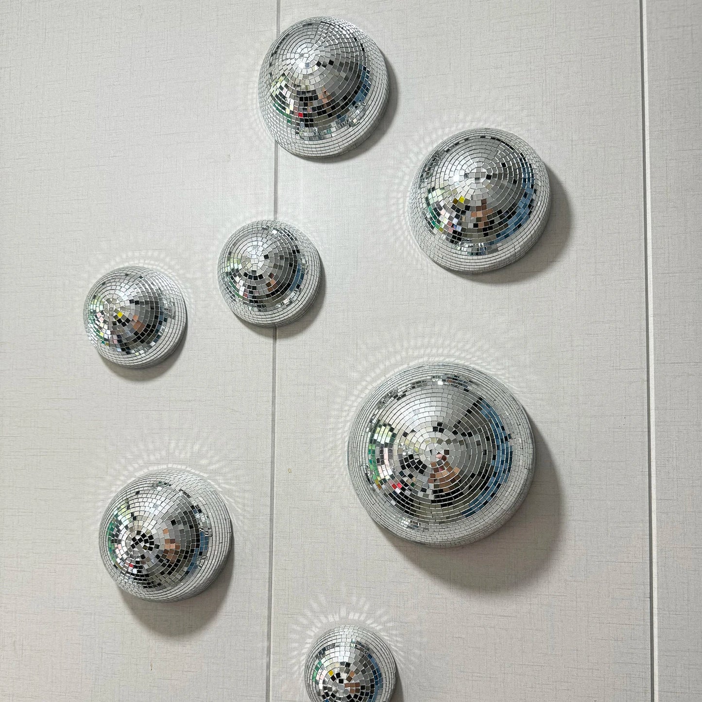 Disco Ball Wall Decor – Metallic Mirror Ball Design for Weddings, Parties & Living Spaces