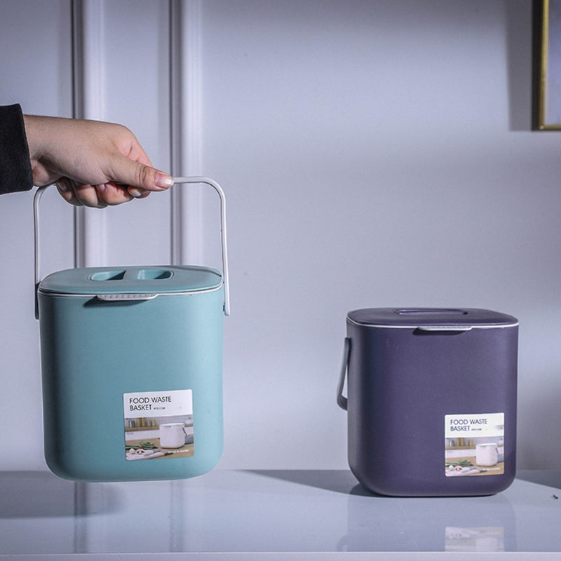 Countertop Food Waste Bin – Space-Saving with Lid