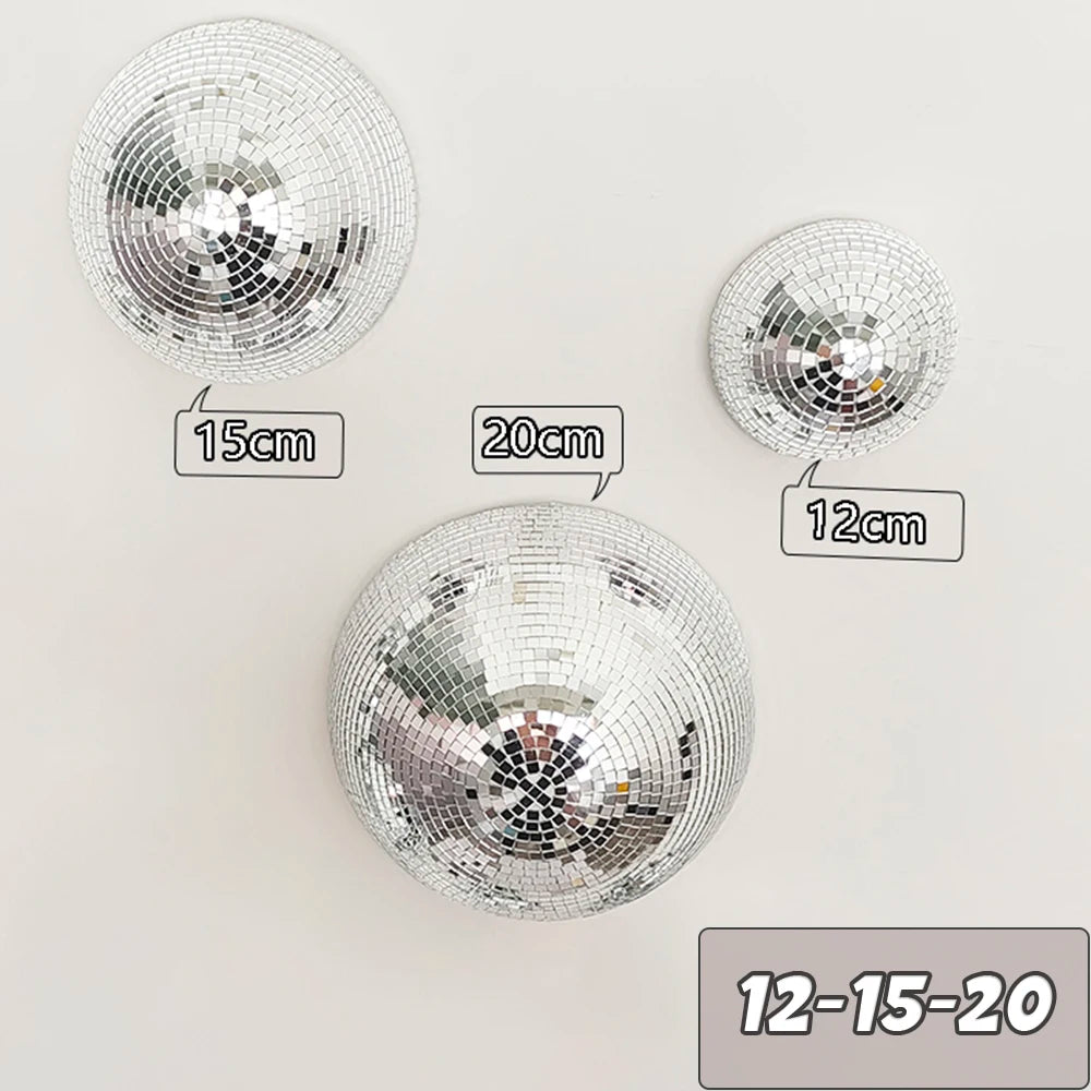 Disco Ball Wall Decor – Metallic Mirror Ball Design for Weddings, Parties & Living Spaces