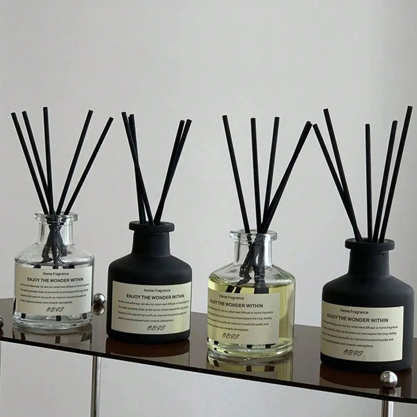 Home Fragrance Oil Set – Reed Diffuser with Floral Aroma (50ML)