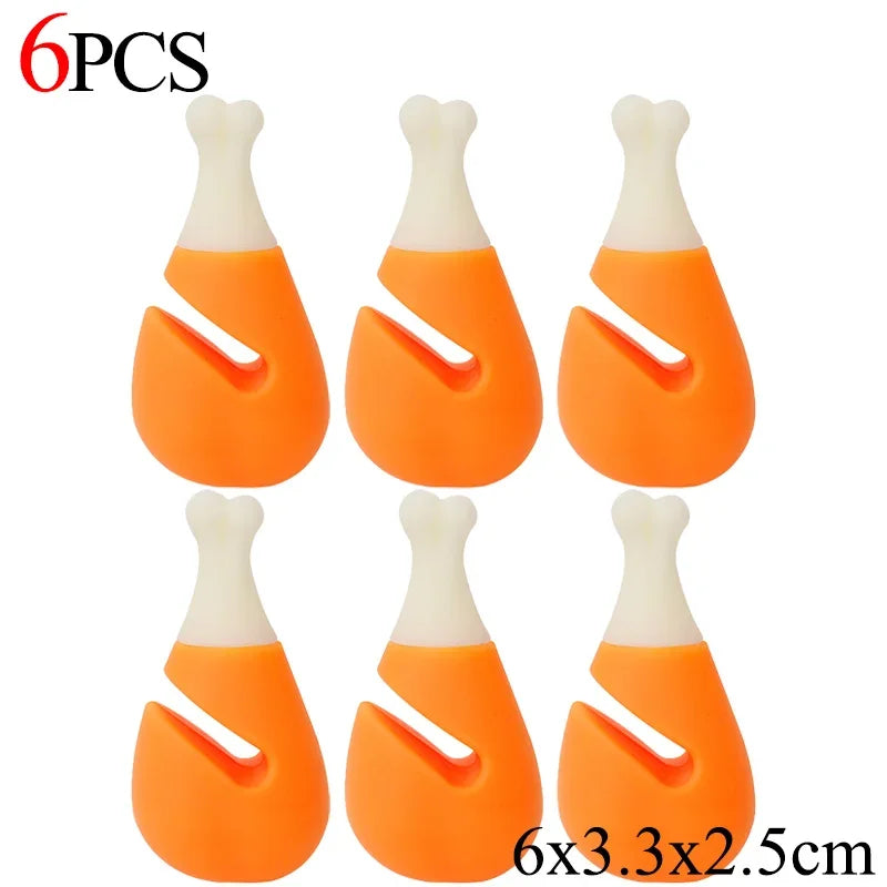 Cute Boil-Over Stoppers – Silicone Lid Holders (1/6 Pack)