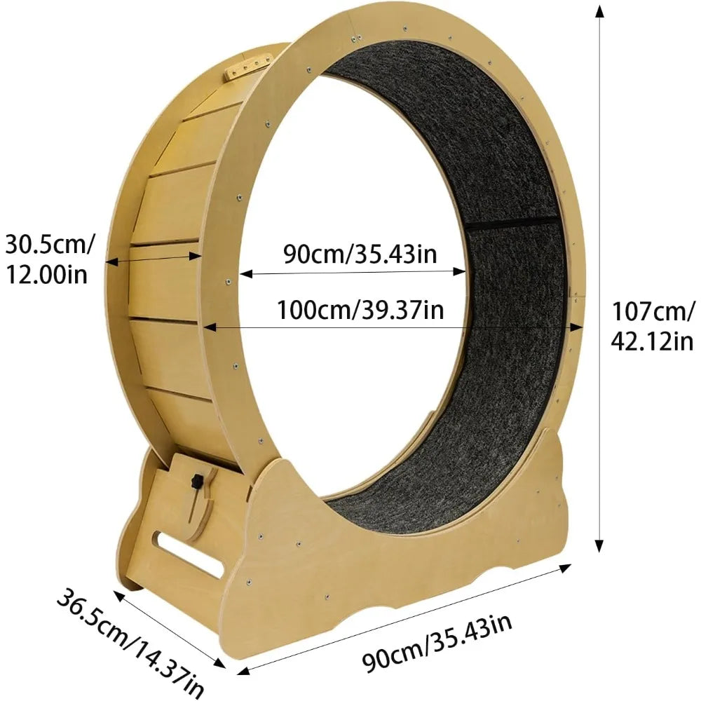 Large Indoor Cat Exercise Wheel – 35.4” Running Treadmill