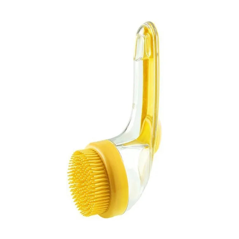 2-in-1 Pet Bath Brush with Shampoo Dispenser