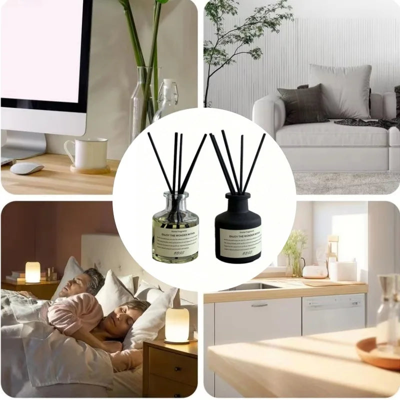 Home Fragrance Oil Set – Reed Diffuser with Floral Aroma (50ML)