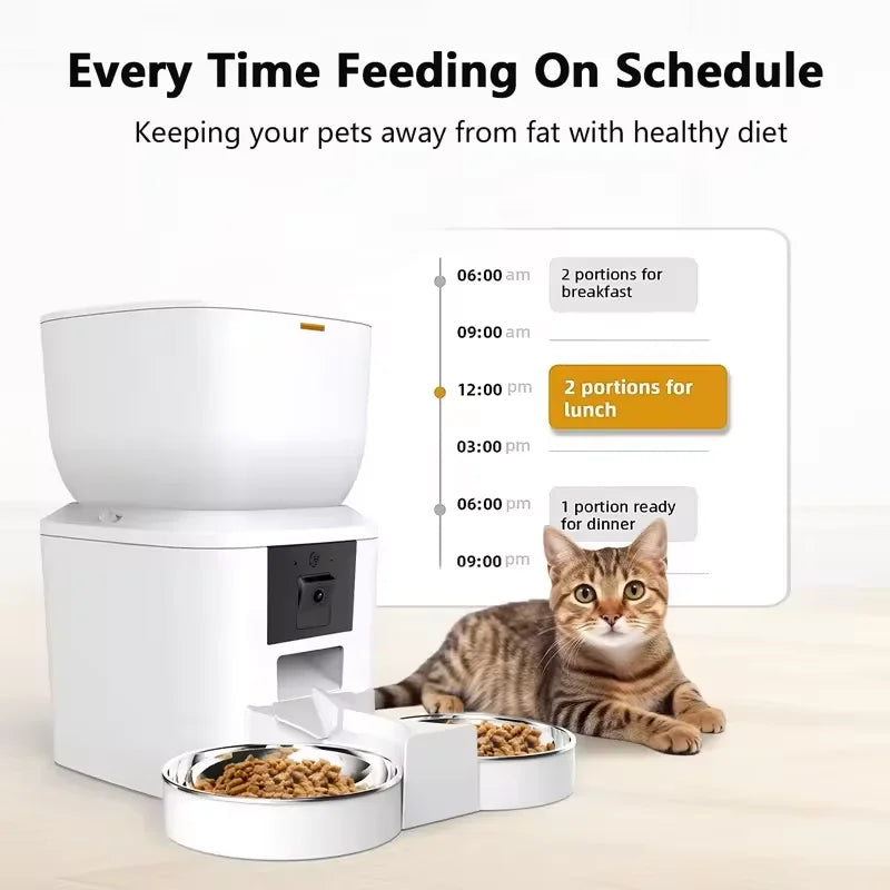 Automatic Cat & Dog Feeder – 8L with HD Camera & Tuya App