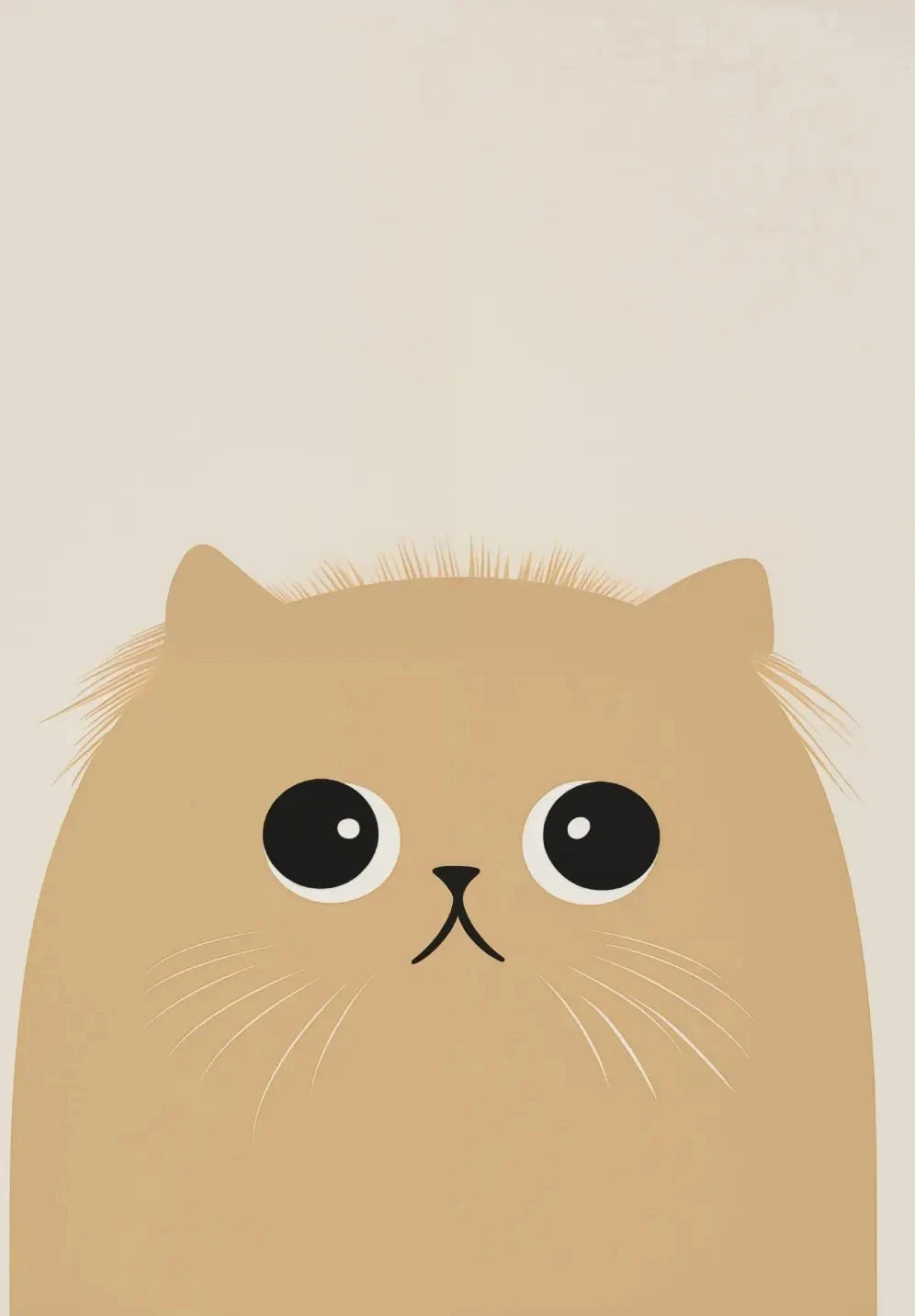 Cartoon Cute Cat Posters – Minimalist Canvas Paintings for Home & Office Decor