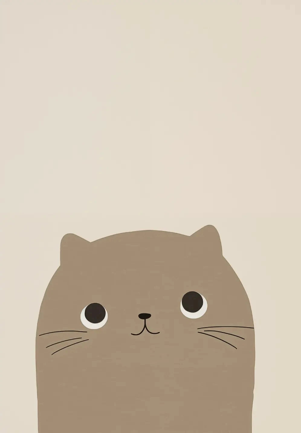 Cartoon Cute Cat Posters – Minimalist Canvas Paintings for Home & Office Decor