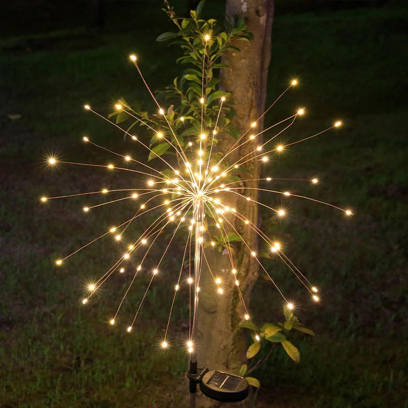 Firework Garden Lights – Solar-Powered for Camping & Patio