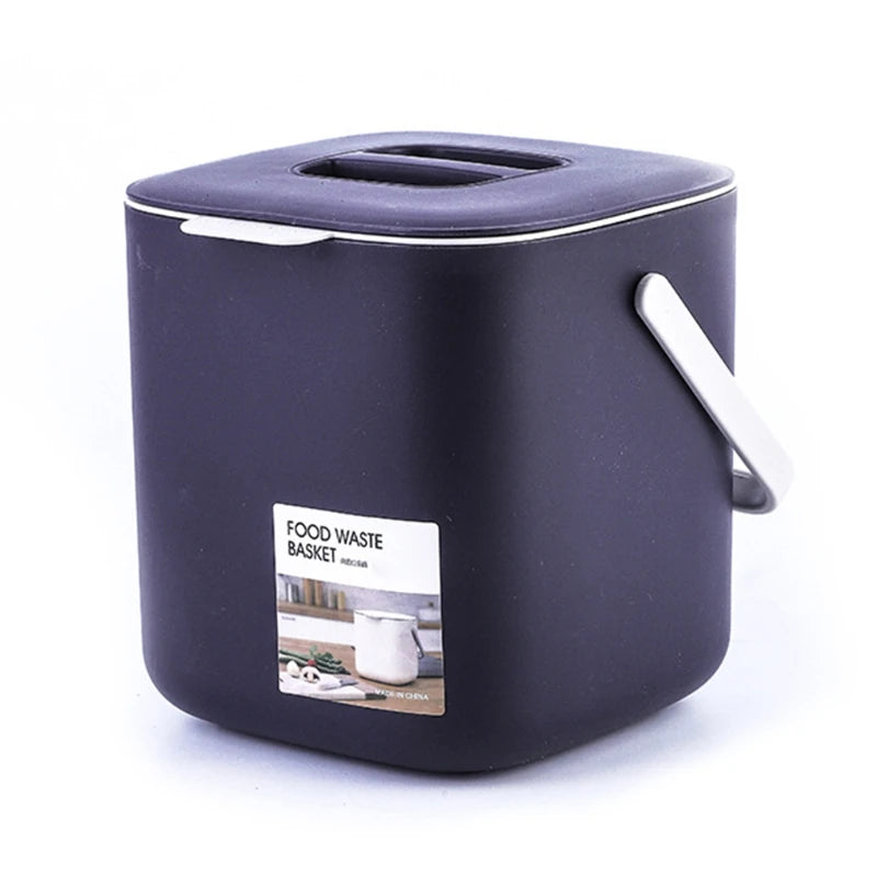 Countertop Food Waste Bin – Space-Saving with Lid